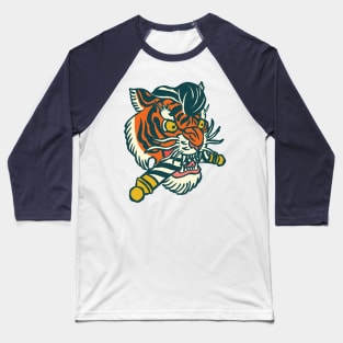 Barber Tiger Baseball T-Shirt